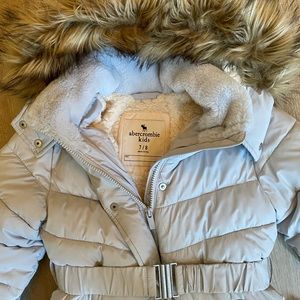 Abercrombie kids blue winter jacket size 7/8